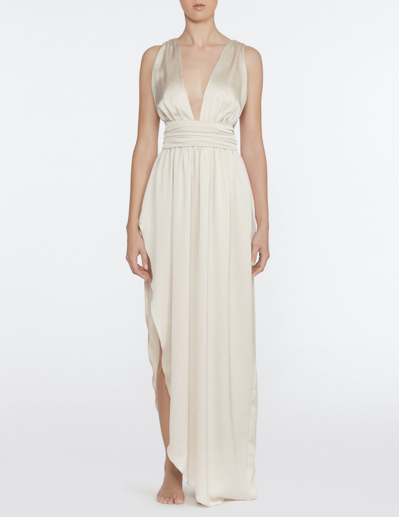 ada-dress-champagne-satin-luxury-loungewear-raine-designs-australian-made-formal-maxi